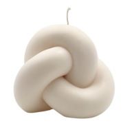 Świeca sojowa dekoracyjna Węzeł – ręcznie robiona | Nuvia Soy