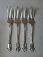 4 widelce Avalon nr kat 608 plater Oneida Commiunity, Secesja 1903 rok