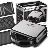 OPIEKACZ GOFROWNICA GRILL OPIEKACZ TOSTER DO KANAPEK 3W1 1000W MOCNY