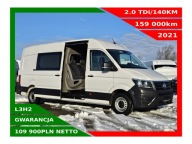 VOLKSWAGEN CRAFTER L3H2 BRYGADÓWKA 6 OSÓB 2,0TDi/140KM KLIMA NAVI KAMERA