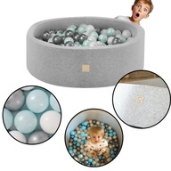 SUCHY BASEN Z PIŁECZKAMI DLA DZIECI MISIOO Welurowy 200 PIŁEK