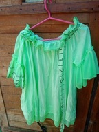 Bluzka hiszpanka neon oversize