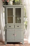 Witryna drewniana, bieliźniarka drewniana, witryna prowansalska, farmhouse