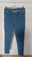 spodnie dżins strecz seasons l 40 niebieskie rurki ze średnim stan