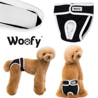 MAJTKI DLA SUCZKI NA CIECZKĘ MAJTKI OCHONNE DLA PSA WIELORAZOWE WOOFY L