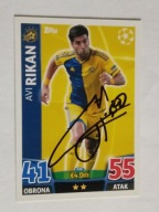 Karta topps match attax autograf Maccabi Tel-Aviv Avi Rikan Champions