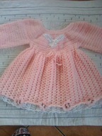 sukieneczka na szydelku dla dziecka