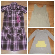 3 x sukienka 134/140 na 8-10 lat