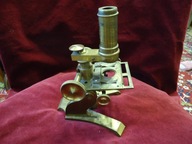 stary mosiężny MIKROSKOP anglia