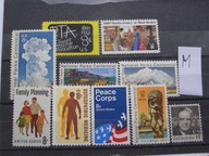 USA - zestaw - 10 znaczków nr M **