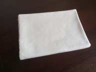 PRZEŚCIERADŁO LNIANE BIAŁE. 189 / 153 cm. NOWE.