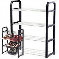 PÓŁKA STOJAK NA BUTY OBUWIE 4 POZIOMY SZAFKA REGAŁ 8 PAR