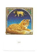 Pocztówka - Francien, Kocie znaki zodiaku - Lew (Leo) ...