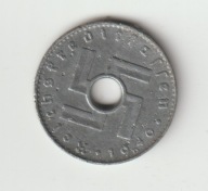 III Rzesza Reichskreditkasse 5 pfennig 1940 D cynk piekny stan