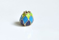 LOTOS pąk kwiat drogocenna EMALIA Cloisonne otwór