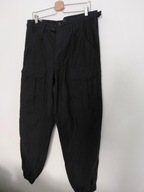 Czarne, męskie wojskowe spodnie military Mundur ćwiczebny XL