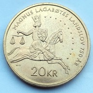 NORWEGIA 20 Koron MAGNUS LAGABOTES LANDSLOVV 750 AR 2024 r