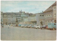 Poznań Rynek 1972r. Autobus Żuk Syrena Moskwicz 826c