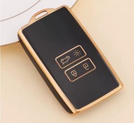 Czarno-złote etui na kluczyk RENAULT Koleos Captur Megane DACIA Sandero