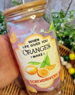 Kubek szklanka 500ml do drinków lemoniada iced coffee słomka pokrywka