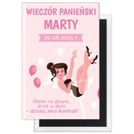 MAGNES pamiątka WIECZÓR PANIEŃSKI PREZENT dla PANNY MŁODEJ i GOŚCI upominek