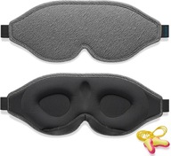 ZESTAW RELAKSUJĄCA OPASKA NA OCZY DO SPANIA MIĘKKA MASECZKA LEPSZY SEN