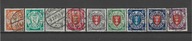WMG 1924 Fi.187-195 O kasowane, Herb Gdańska w owalu wydanie obiegowe