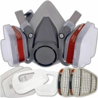 MASKA LAKIERNICZA PÓŁMASKA OCHRONNA PRZECIWPYŁOWA ZESTAW FILTRY + WKŁADY