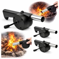 RĘCZNA DMUCHAWA DO ROZPALANIA GRILLA OGNISKA OGNIA W KOMINKU WIATRAK