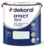 Dekoral Effect 3w1 Farba PLAMOODPORNA matowa szary najjaśniejszy 2,5l