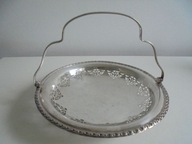 Angielska , głęboka patera z uchwytem na owoce