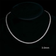 Diament VVS1 Moissanite tenisowy naszyjnik 2-6.5mm, 6-22inch do wyboru