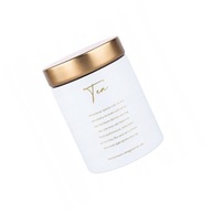 PUSZKA POJEMNIK NA HERBATĘ BIAŁA