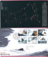 Anglia 2008 FDC 6zn+INFO ratownictwo morskie, helikopter, statek,Mi11€
