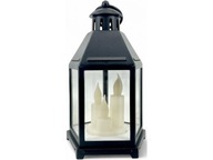LAMPION DEKORACYJNY CZARNY LED + BATERIE GRATIS