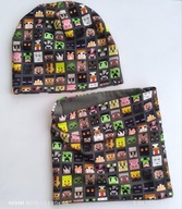 Piksele craft czapka lub komin rozmiar 54-55