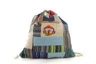 Kolorowy plecak z konopi i bawełny- Himalayan Hemp - hippie worek