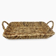 Taca z uchwytami, trawa morska z trawy morskiej boho 30x40 cm jak IKEA