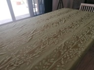 LNIANA GRUBSZA ZASŁONA KUPON MATERIAŁU OBICIE DRZEWA ART DECO 150x 238