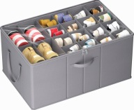 Organizer na buty 66x42x30cm do szafy szuflady składany przezroczysty