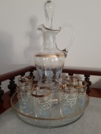 XIXW KOMPLET-KARAFKA, TACA I KIESZKI-SECESJA