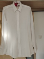 KOSZULA MĘSKA BIAŁA Z DŁUGIM RĘKAWEM R.38