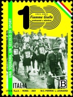 Włochy 2021 Znaczek 4303 ** sport atletyka bieganie rower