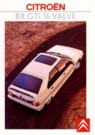 Plakat A3 - Citroen BX GTi 16 Valve Prospekt