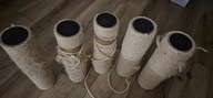 Zapasowy Słupek do drapaka Dla Kota jutowy sizal ø 11/45 cm 5 szt zestaw