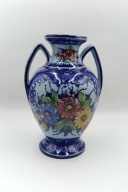 Ceramiczny duży wazon 32cm Portugalia Alcobaça piękny kolekcjonerski użytko