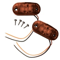 Lampka obrysowa LED pomarańczowa 12V 24V 10-30V