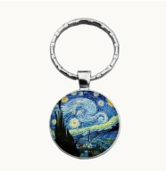 Gwieździsta Noc Obraz Vincent Van Gogh Breloczek do kluczy Brelok