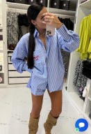 La Milla komplet paski niebieski z Logo M