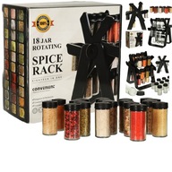ORGANIZER STOJAK OBROTOWY NA PRZYPRAWY POJEMNIK PRZYPRAWNIK 18 POJEMNIKÓW